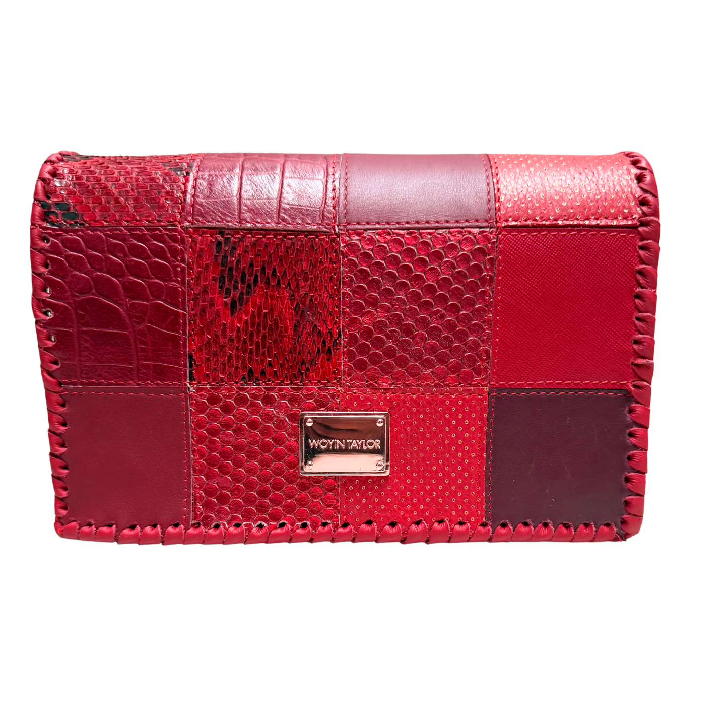 Mini DARA Patchwork Crossbody Bag in Blue