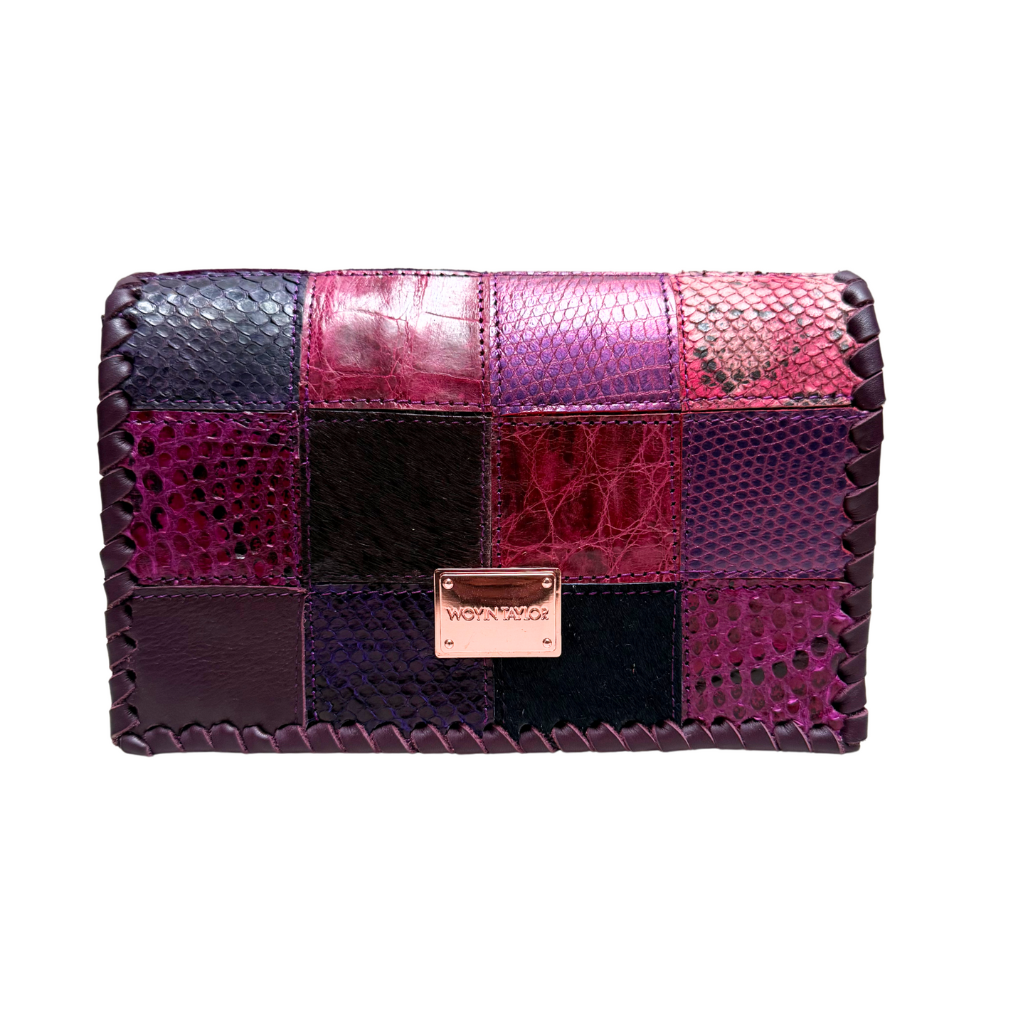 Mini DARA Patchwork Crossbody Bag in Blue