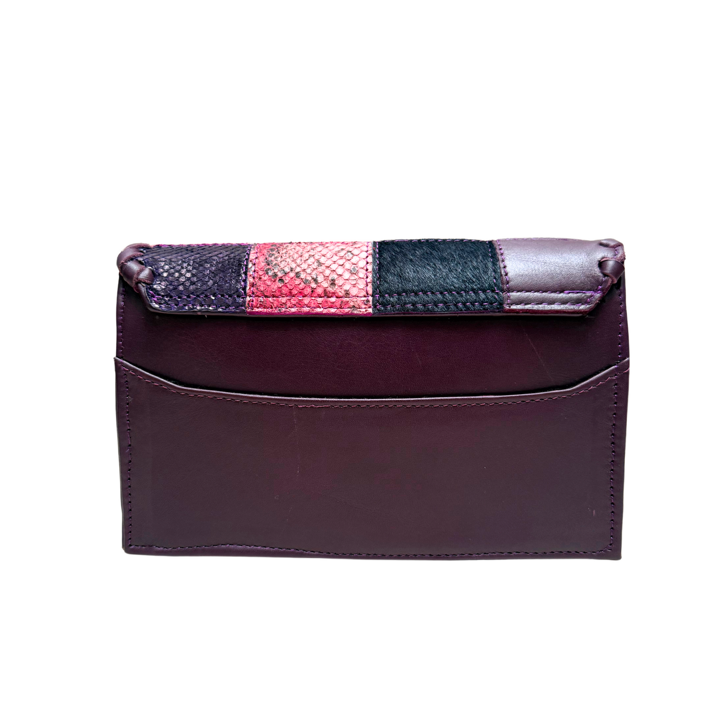 Mini DARA Patchwork Crossbody Bag in Blue
