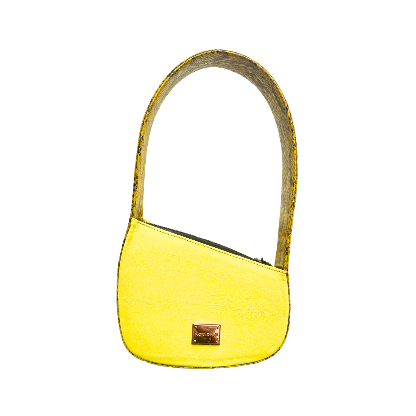JAMILA Half-Moon Bag in Yellow Combo
