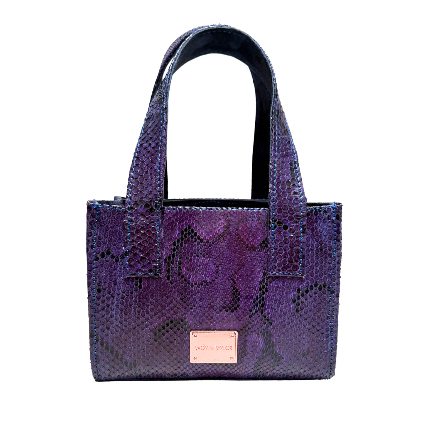 EDE Micro Tote in Green Pythonskin