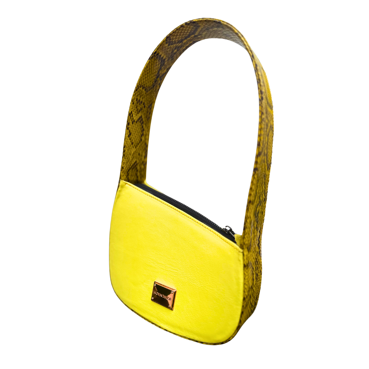 JAMILA Half-Moon Bag in Yellow Combo