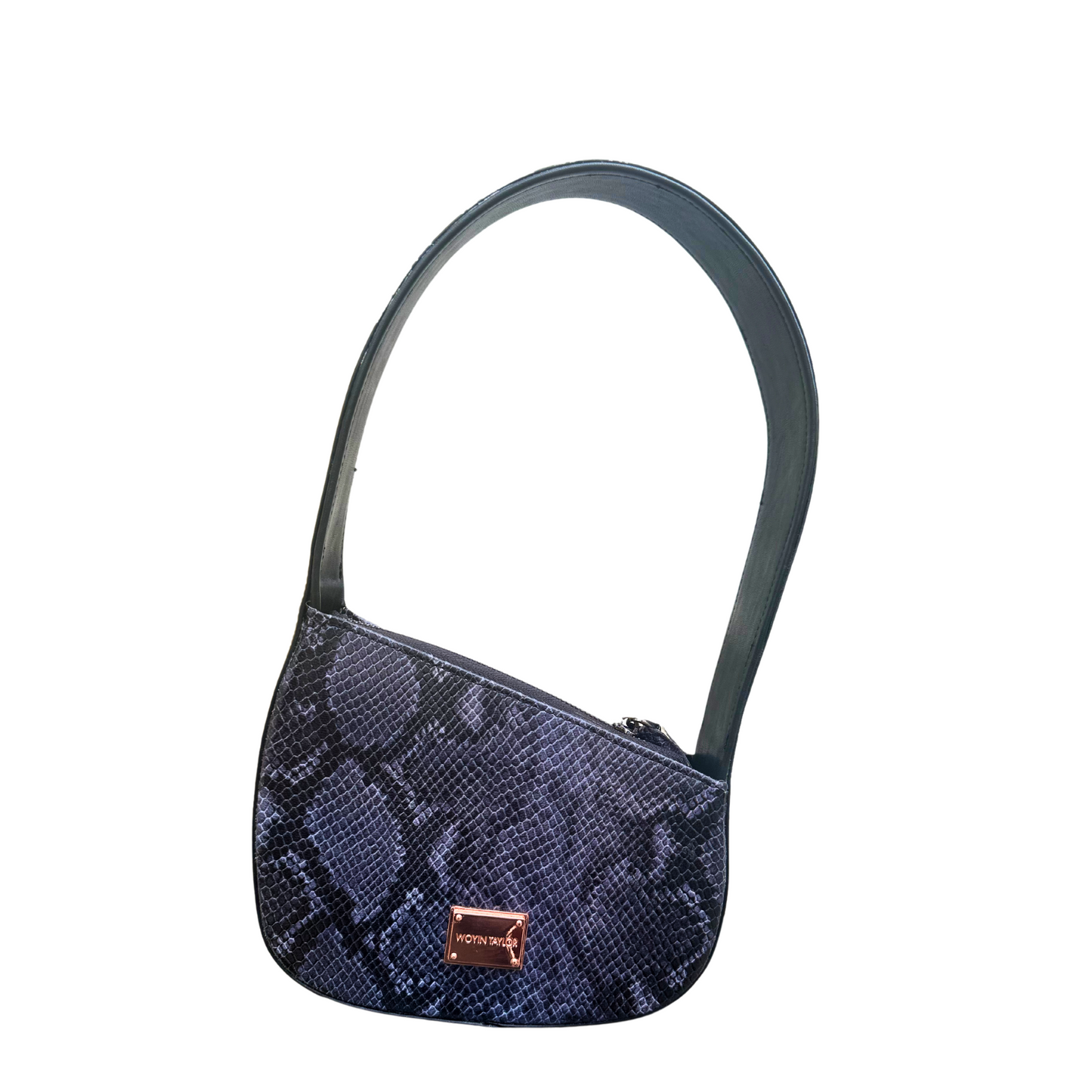 JAMILA Half-Moon Bag in Blue