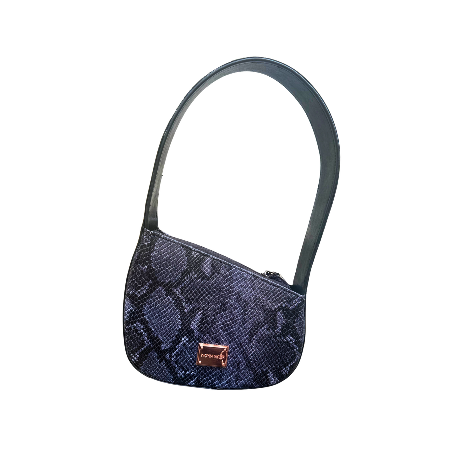 JAMILA Half-Moon Bag in Blue