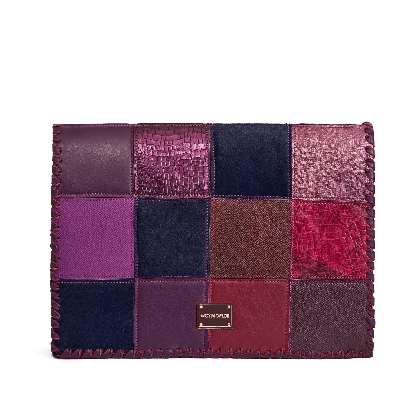 DARA Patchwork Crossbody Bag in Green